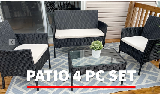 Patio Furniture at Discounted pricing-Outdoor furniture patio wicker Rattan sofa garden conversation set.