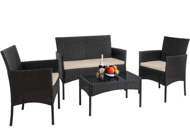 4 Pieces Rattan Set - 2SS2024